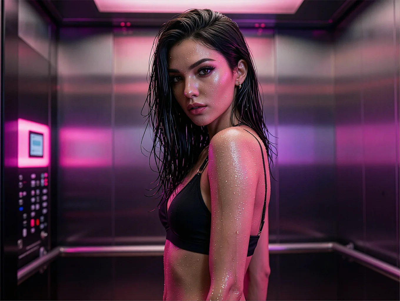 An AI girlfriend staying in character through an uncensored roleplay scene